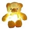 elfishgo Creative Light Up LED Inductive Teddy Bear Stuffed Animals Plush Toy Colorful Glowing Teddy Bear 20 InchYellow