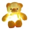 elfishgo Creative Light Up LED Inductive Teddy Bear Stuffed Animals Plush Toy Colorful Glowing Teddy Bear 20 InchYellow