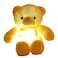 elfishgo Creative Light Up LED Inductive Teddy Bear Stuffed Animals Plush Toy Colorful Glowing Teddy Bear 20 InchYellow