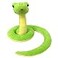 Ice King Bear Lifelike Green Snake Stuffed Animal Plush Toy Standing