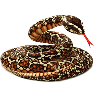 TigerHart Bernard The Brown Python 9 5 Foot Long Stuffed Animal Plush Snake