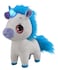 Wish Me Pets Light Up LED Plush Stuffed Animals Blue and White Tinks Unicorn with Glowing Horn