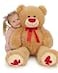 MaoGoLan Giant Teddy Bear 36 Stuffed Animal Red Heart Footprints Big Teddy Bear Plush for Valentines GiftAnniversaryLong Distance