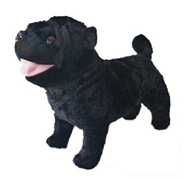Adore Plush Adore 12 Rascal The Pug Dog Stuffed Animal Plush Toy with Farting Sound