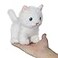 Ice King Bear Fluffy Little Cat Stuffed Animal Small Plush Toy 6 Inches White