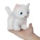 Ice King Bear Fluffy Little Cat Stuffed Animal Small Plush Toy 6 Inches White