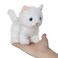 Ice King Bear Fluffy Little Cat Stuffed Animal Small Plush Toy 6 Inches White