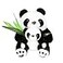 AIXINI 12 Plush Panda Stuffed Animal with Baby Soft Toy Native Mom Baby Bamboo Plush