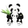 AIXINI 12 Plush Panda Stuffed Animal with Baby Soft Toy Native Mom Baby Bamboo Plush