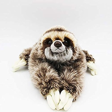 TAMMYFLYFLY Cute Realistic Three Toed Sloth Plush Stuffed Animal Toy 125inch