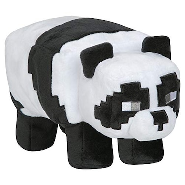 JINX Jinx 9293 Minecraft Adventure Panda Plush Toy 26 cm BlackWhite