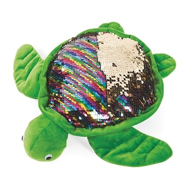 Blu Jay 11 Turtle Stuffed Animal with Reversible Flipping Sequins Cute Plush Sea Turtle