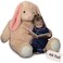 Vermont Teddy Bear Giant Easter Bunny Stuffed Animal Jumbo Emotional Support Bunny Plush Crafted in USA 4 Ft Easter Decor Gift for Kids Adults Giant Collection