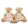 oits cute 2Pack Teddy BearCute Stuffed AnimalCouple Gift Soft Plush Toy 11inch Vintage Dress