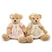 oits cute 2Pack Teddy BearCute Stuffed AnimalCouple Gift Soft Plush Toy 11inch Vintage Dress