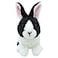 The Puppet Wilberry Minis Black White Dutch Rabbit Soft Toy WB005022