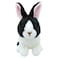The Puppet Wilberry Minis Black White Dutch Rabbit Soft Toy WB005022