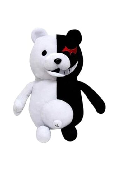 Werycos 25cm 984in Black White Bear Plush Anime Stuffed Plush Toy