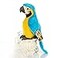 Cute rabbit 12 inch Macaw Parrot Plush Toy Stuffed Animal Toy Plush Animal Doll Blue