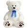 HollyHOME Teddy Bear Stuffed Animal Plush Giant Teddy Bears with Footprints Big Bear 36 inch White