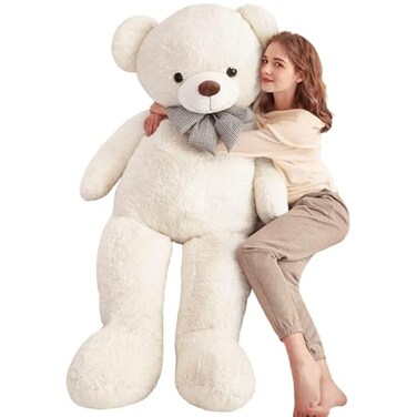 IKASA Giant Teddy Bear Plush Toy Stuffed Animals White 59 inches