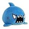 TeeTurtle The Original Reversible Shark Plushie Blue Cute Sensory Fidget Stuffed Animals That Show Your Mood
