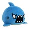 TeeTurtle The Original Reversible Shark Plushie Blue Cute Sensory Fidget Stuffed Animals That Show Your Mood