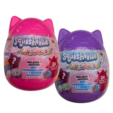 Squishville Squishmallows Mystery Mini Series 2 Plush Assortment Blind Package Colors and Styles May Vary 2 Pack
