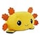 TeeTurtle The Original Reversible Axolotl Plushie Yellow Black Cute Sensory Fidget Stuffed Animals That Show Your Mood 4 inch