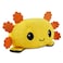 TeeTurtle The Original Reversible Axolotl Plushie Yellow Black Cute Sensory Fidget Stuffed Animals That Show Your Mood 4 inch