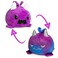 TeeTurtle Reversible Dragon Plushie 4Inch Galaxy Purple TwoSided Flip Plush Toy with Embroidered Details Cute Mini Collectible Plush for Kids Teens and Adults