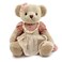 suepcuddly Jointed Teddy Bear Stuffed Animals Small Soft Plush Toy with Cloth Rose Red 13Inch