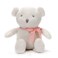 FLUFFYFUN 100 Organic Cotton White Teddy Bear Plush 65 Baby Stuffed Animal for Newborn