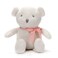 FLUFFYFUN 100 Organic Cotton White Teddy Bear Plush 65 Baby Stuffed Animal for Newborn