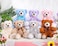 Zomiboo 7 Packs Plush Bear Stuffed Animals Plush Soft Cute Stuffed Dolls Birthday Party DecorationsCute Colors