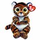 Ty TY Toys Beanie Babies Tiger Clawdia 15 CM Brown2009124