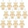 WEGUTATS 12 Pack Brown Mini Teddy Bears 47 inch Tiny Soft Stuffed Teddy Bear Small Plush Bears Bulk for Birthday Party Decor Favors Bag Keychain