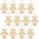 WEGUTATS 12 Pack Brown Mini Teddy Bears 47 inch Tiny Soft Stuffed Teddy Bear Small Plush Bears Bulk for Birthday Party Decor Favors Bag Keychain