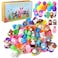 Twister.CK TwisterCK 24 Pack Easter Eggs Filled with Mini Plush Animals Stuffed Toy for Kids Easter Basket StuffersFillers Easter Eggs Hunt Easter Party Favor