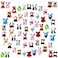 Charniol 60 Pack Mini Stuffed Animal Bulk Small Plush Animal Toys Miniature Stuff Animal Keychain Set for Easter Egg Party Favors Valentine s Day Gift Goodie Bag Fillers Carnival Prizes Classroom Rewa