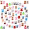 Charniol 60 Pack Mini Stuffed Animal Bulk Small Plush Animal Toys Miniature Stuff Animal Keychain Set for Easter Egg Party Favors Valentine s Day Gift Goodie Bag Fillers Carnival Prizes Classroom Rewa