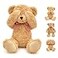 suepcuddly 20 Posed Teddy Bear Stuffed Animal Cute Plush Toy for Girl Kids Light Brown