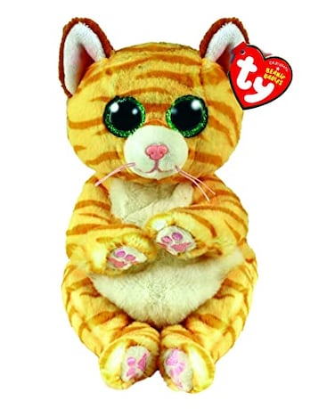 Ty TY Beanie Bellies Mango Stripey Cat Plush Toy Collectible Teddy 15cm