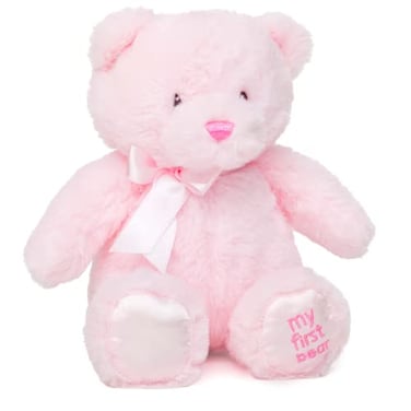 Jolitee My First Bear Stuffed Animal Pink Teddy Bear for Baby for Newborn 10