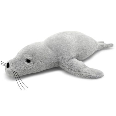 CSVBTRF Weighted Stuffed Animals 4 lb 23 Seal Plush Gift for Kids Grey Hug Seal Plush Animals