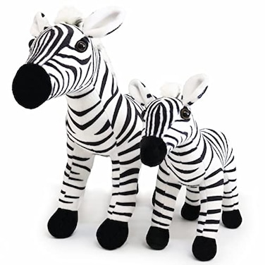 Ice King Bear Mom and Baby Stuffed Animals Set Zoo Wild Animals Zebra