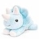 uoozii 24 5 Pounds Blue Dinosaur Weighted Stuffed Animals with Unscented Microwavable Heating Pad Cute Coolable Heatable Weighted Plush Warm Gift for Kids Adults