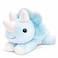 uoozii 24 5 Pounds Blue Dinosaur Weighted Stuffed Animals with Unscented Microwavable Heating Pad Cute Coolable Heatable Weighted Plush Warm Gift for Kids Adults