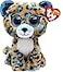 Ty Boo Animals Beanie BoosPlush Cobalt The Leopard 15cmTY36691 TY36691 Beige Blue White Small