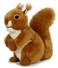 Ice King Bear Reaistic Red Squirrel Stuffed Animal Plush Toy with Nut